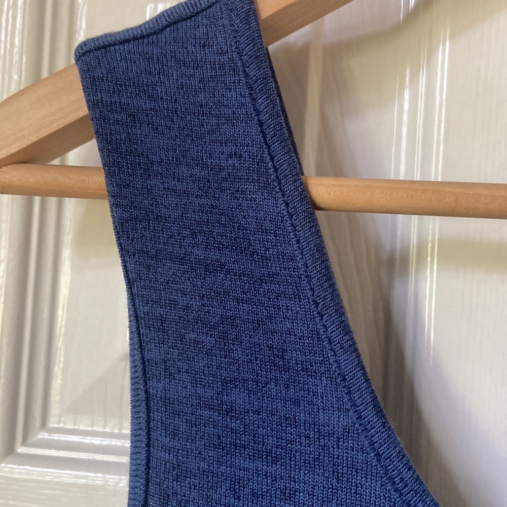 Blue Ruffle Hem Dress - Picture 9 of 9